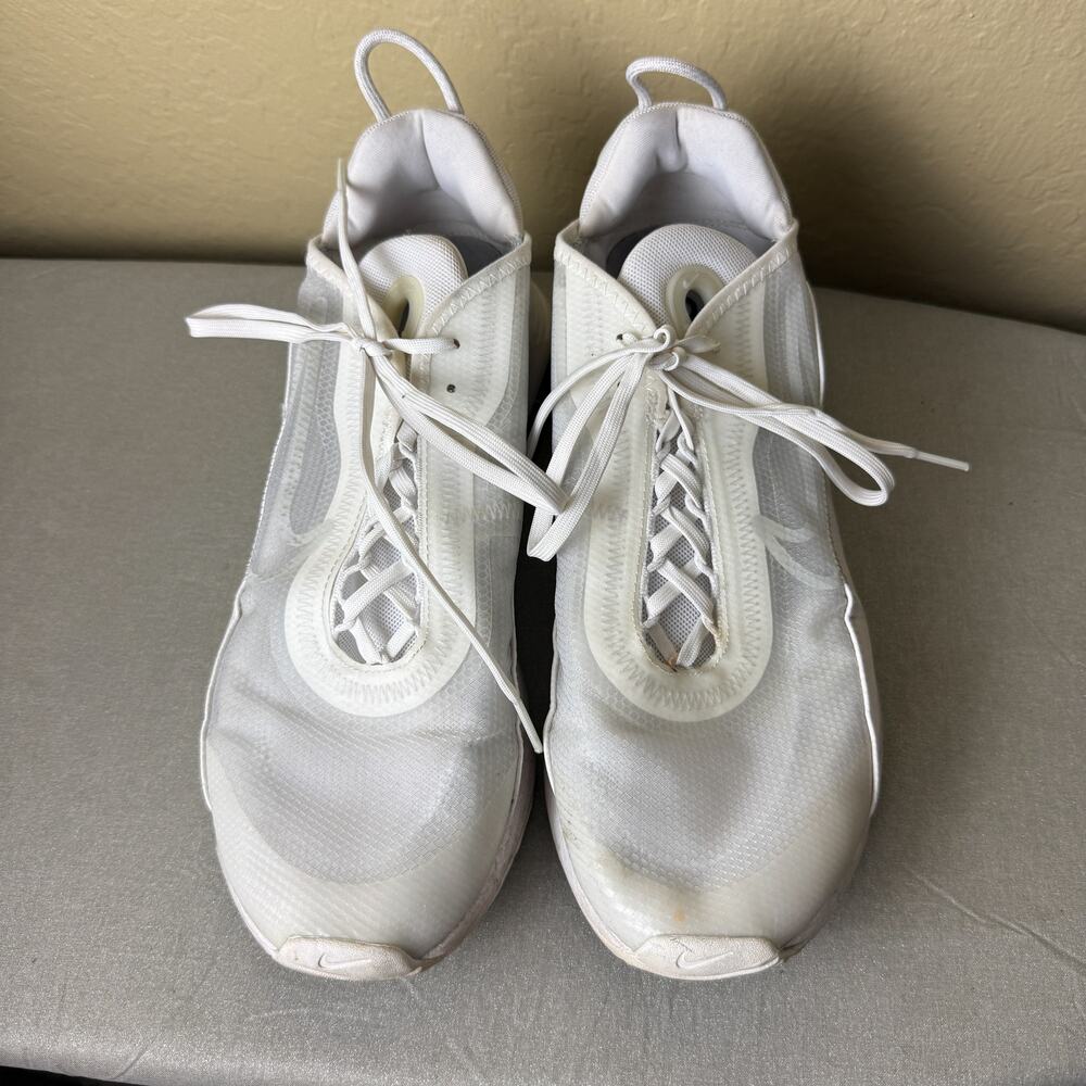 Nike Air Max 2090 Triple White Men’s 10.5 Running Shoes BV9977-100 Sneakers